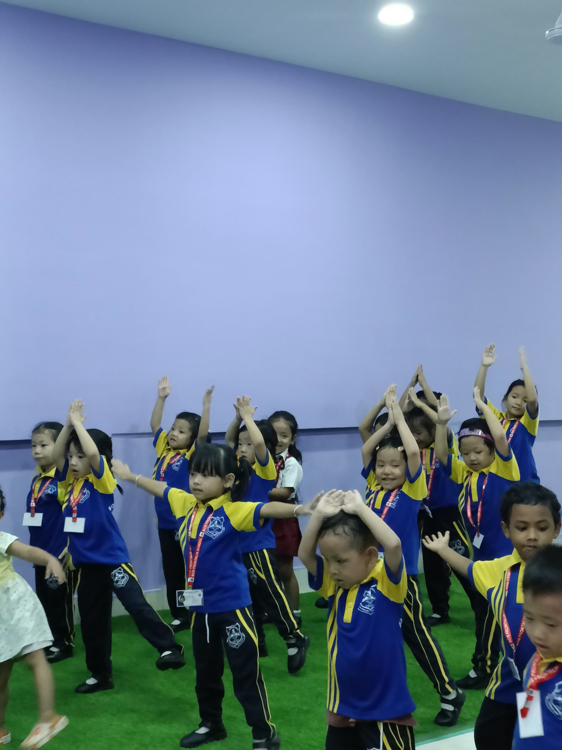 Yoga session at BOS Frontalis School